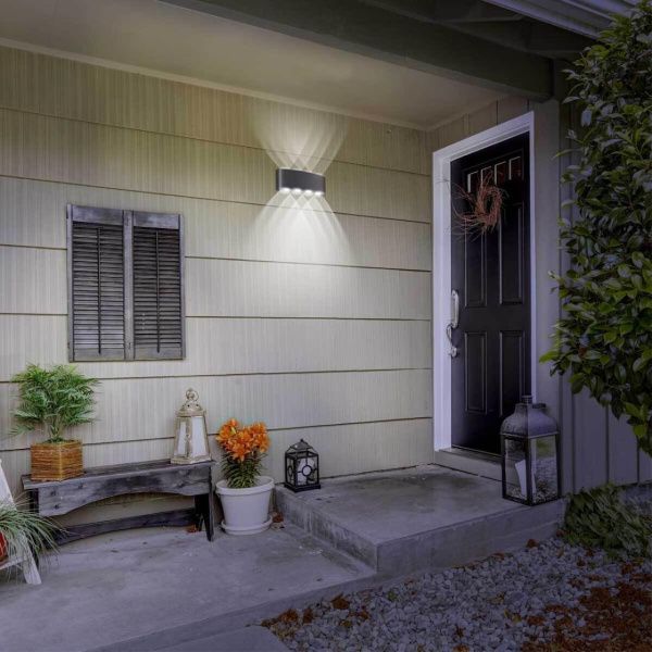 358461 STREET NT20 736 темно-серый  Ландшафтный настенный светильник IP54 LED 4000K 8W 85-265V CALLE