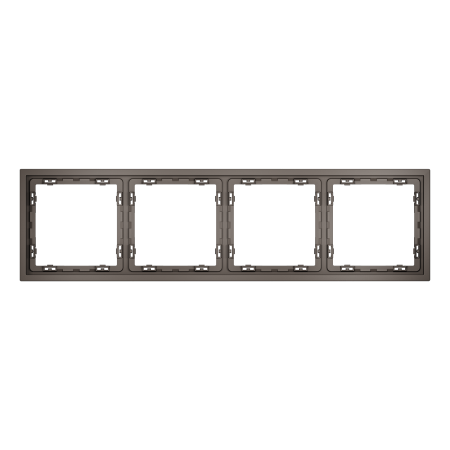 Рамка пластиковая VOLTUM S70 на 4 пост, (капучино)