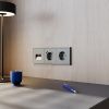 Рамка пластиковая VOLTUM S70 на 3 поста, (титан)